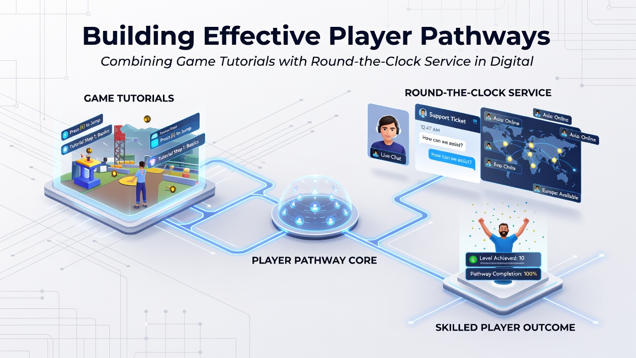 Support agent assisting a player through casino game tutorial on a digital interface