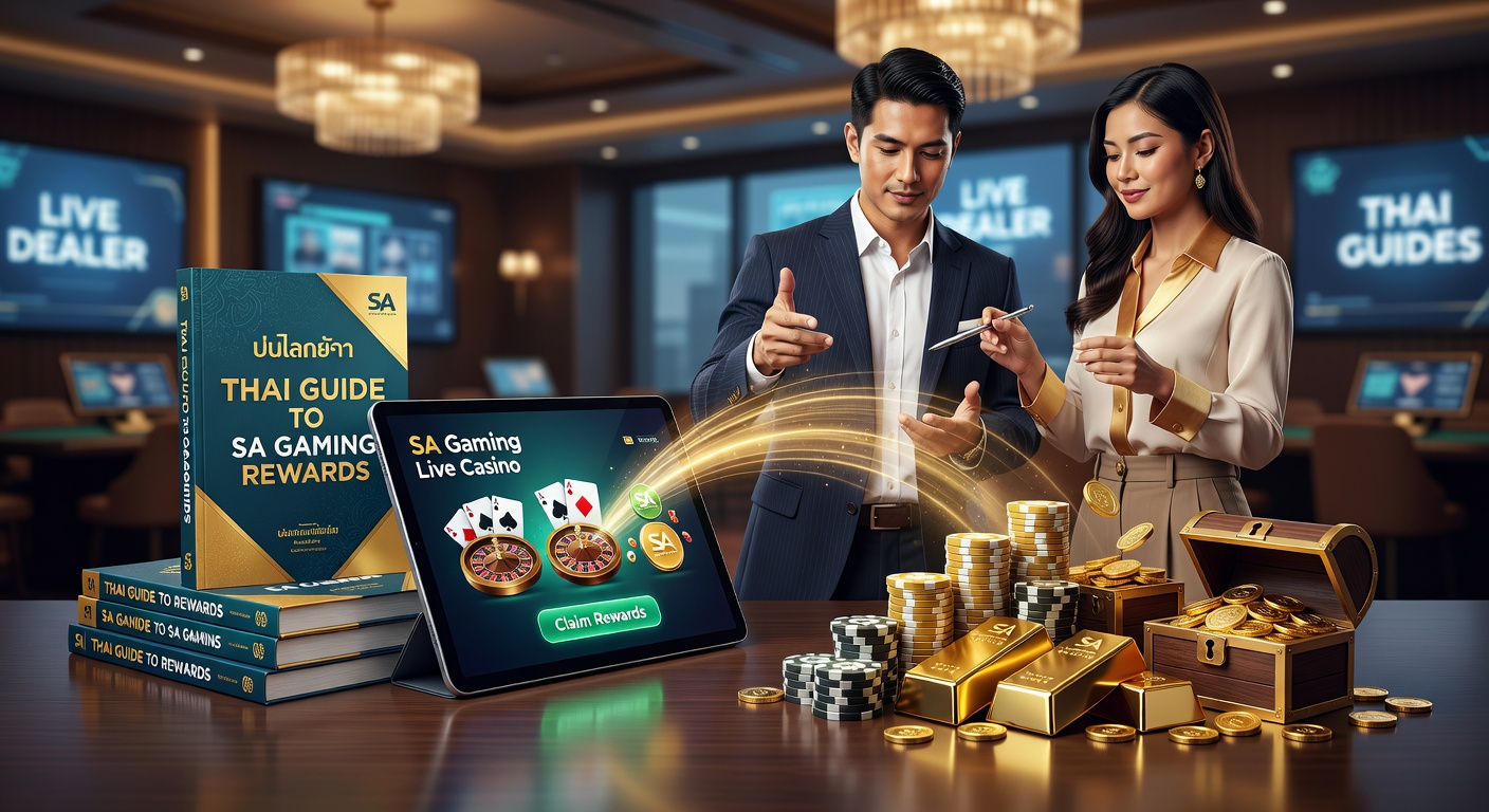 Thai players engaging with SA Gaming live casino tables, showcasing vibrant dealer interactions and reward interfaces