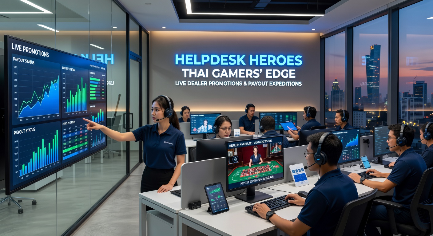 Close-up of payout confirmation screen and helpdesk chat for Thai live dealer winnings