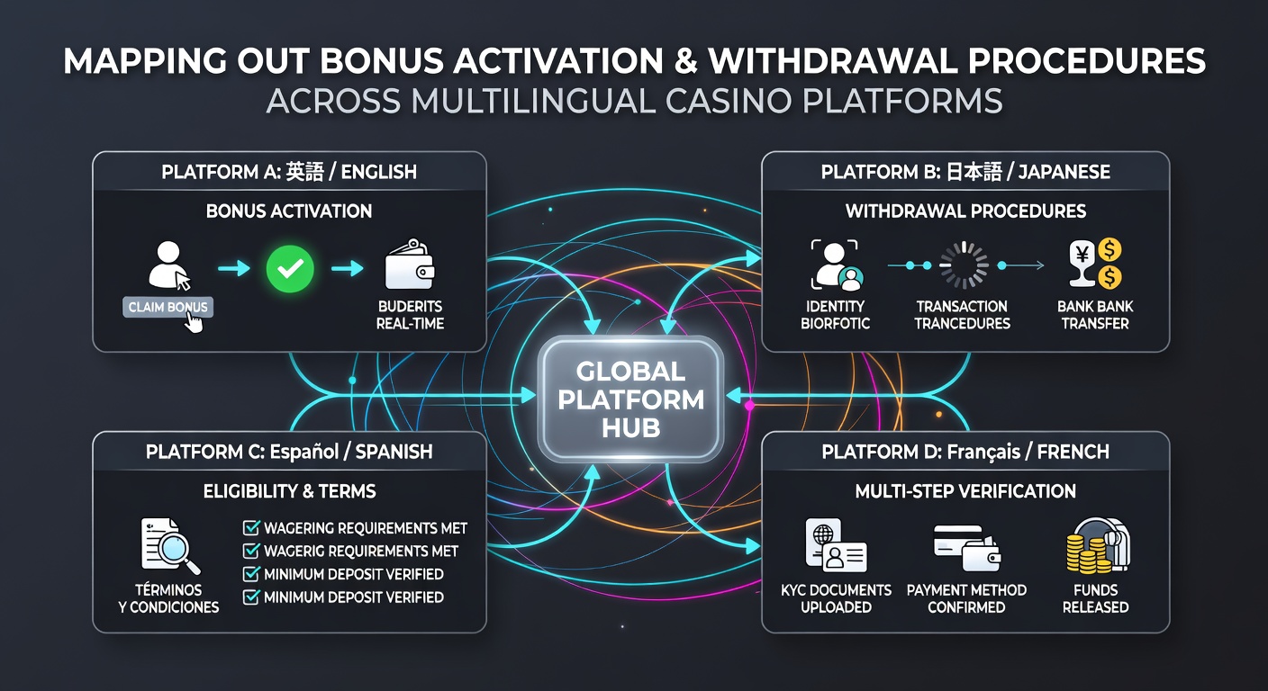 Flowchart of withdrawal verification steps including document upload and multilingual support options