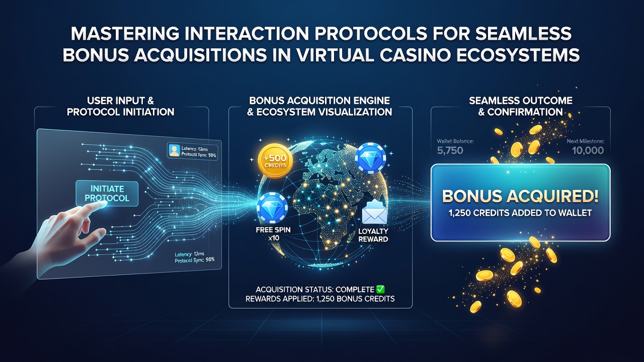 Secure network diagram depicting protocol layers between player device and casino reward server with data flow arrows