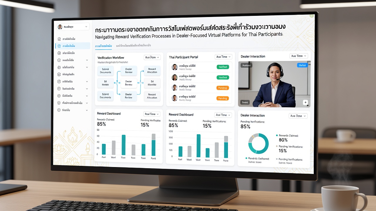 Verification dashboard displaying approved documents for a Thai user on a virtual dealer platform