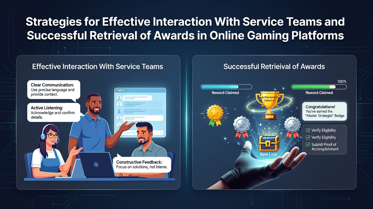 Online gaming platform interface showing player support chat and reward redemption dashboard
