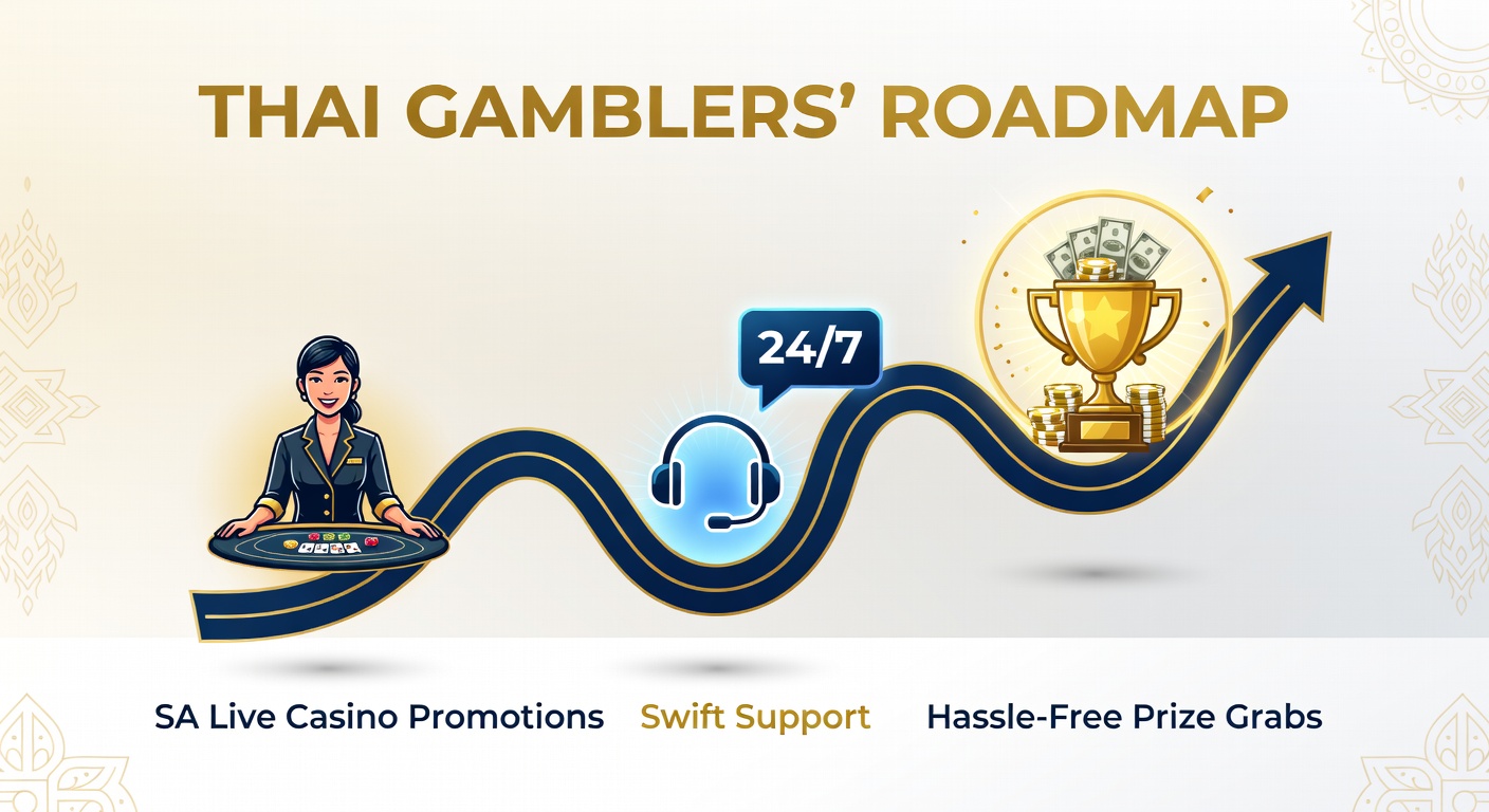 Vibrant live casino table with Thai players engaging in SA Gaming sessions, highlighting promotions and support interfaces